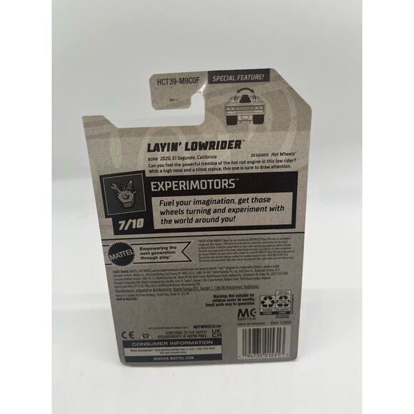 Hot Wheels Layin’ Low Rider Experimotors Series #128/250, 7/10 2021 NIP - Picture 4 of 4